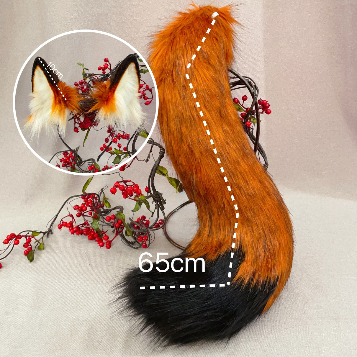 nick wilde cosplay,Artificial Fur-ears and tail