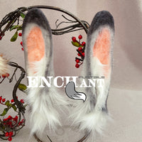 long eared stuffed rabbit,Artificial Fur-ears and tail