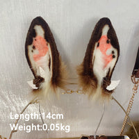 Brown rabbit ears and tail,Artificial Fur-Ears and Tail