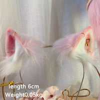 pink cat costume,Artificial Fur-ears, tail, paws, shoes