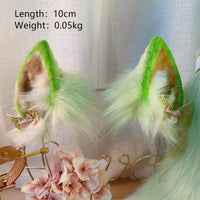 arctic fox phantom green,Artificial Fur-Ears and Tail