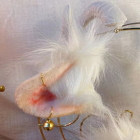 white sheep,Artificial Fur-Ears and Tail