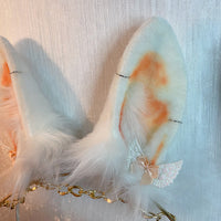 bunny rabbit ears and tail,Artificial Fur-Ears and Tail