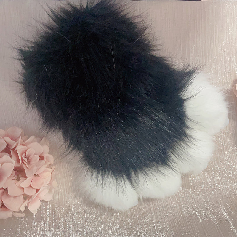 black cat costume，Artificial fur-ears,  tails,  claws,  shoes