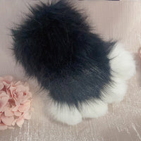 black cat costume，Artificial fur-ears,  tails,  claws,  shoes