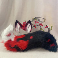 wolf costume tail and ears,Artificial Fur