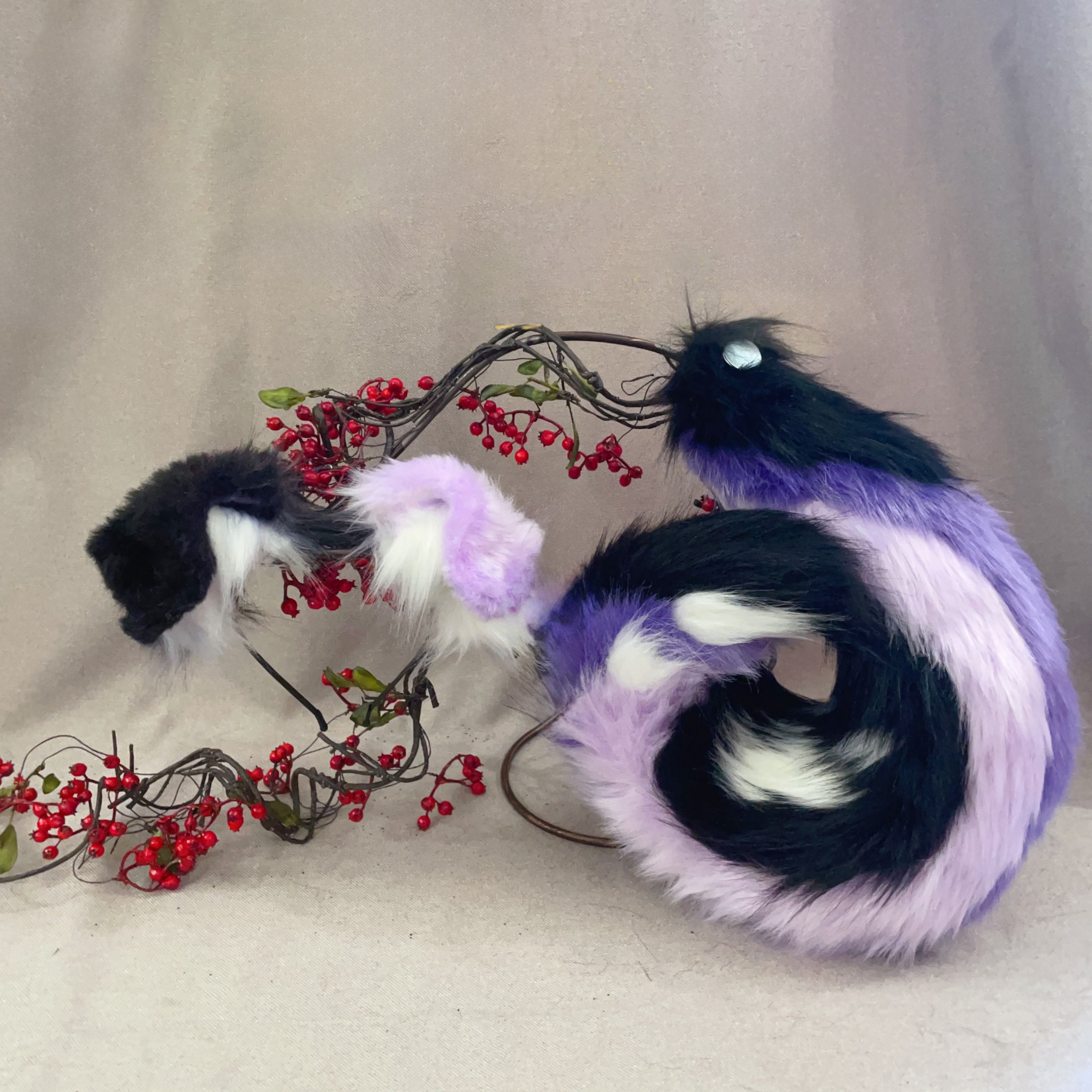 dog ears and tail,Artificial Fur-Plush Ears and Tail