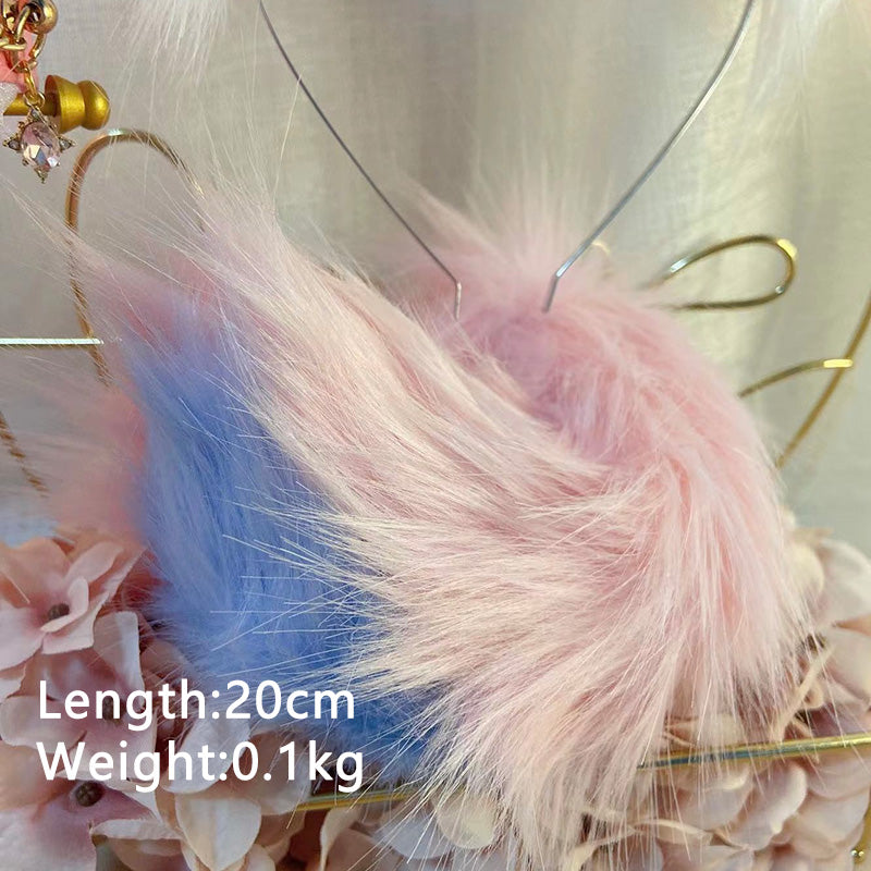 Unicorn horn,Artificial Fur-Ears and Tail