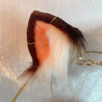 calico cat plush,Artificial Fur-ears and tail