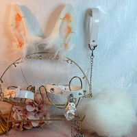 bunny rabbit ears and tail,Artificial Fur-Ears and Tail