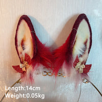 red rabbit ears，Artificial Fur-ears and tail