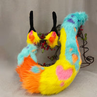 parrot costume,Artificial Fur-Beast ears and tail