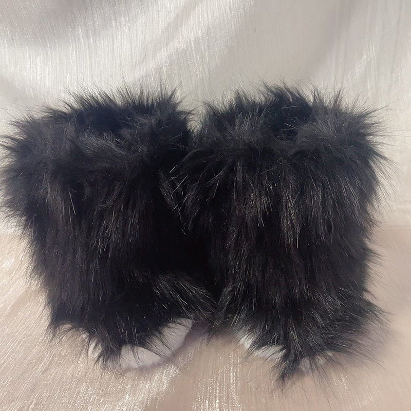 black cat costume，Artificial fur-ears,  tails,  claws,  shoes