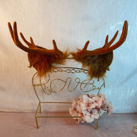 elk plush,Artificial Fur-Ears and Tail