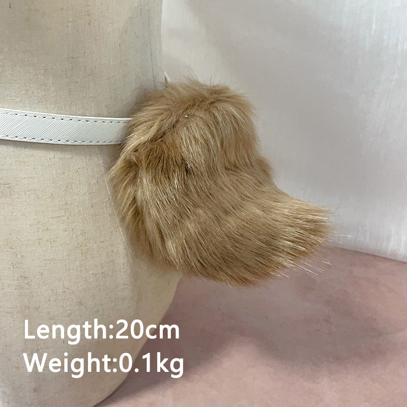 Brown rabbit ears and tail,Artificial Fur-Ears and Tail