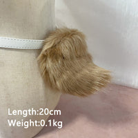 Brown rabbit ears and tail,Artificial Fur-Ears and Tail