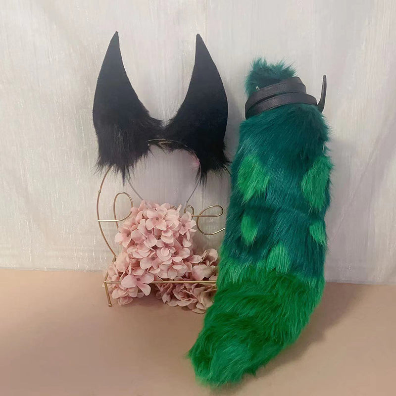 tighnari cosplay,Artificial Fur- Ear and Tail