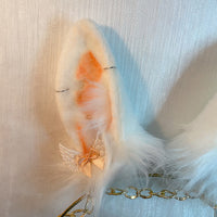 bunny rabbit ears and tail,Artificial Fur-Ears and Tail