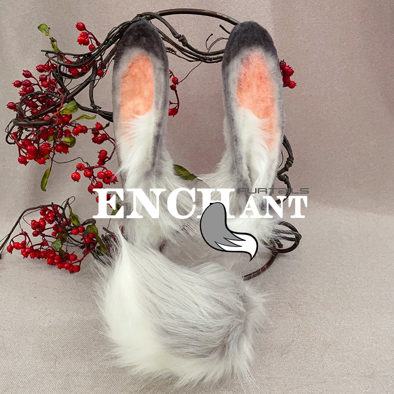 long eared stuffed rabbit,Artificial Fur-ears and tail