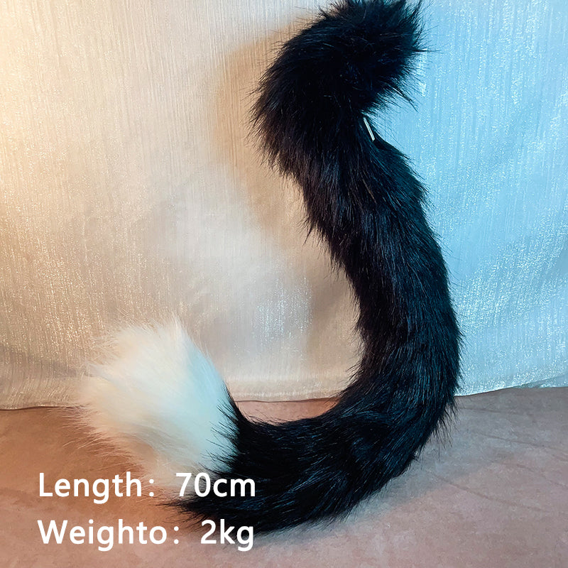 black cat costume，Artificial fur-ears,  tails,  claws,  shoes