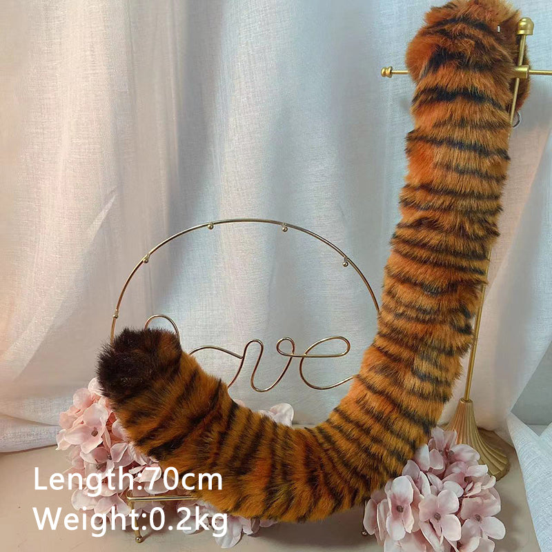 tiger tail,Artificial Fur-Ears and Tail