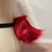 red rabbit ears，Artificial Fur-ears and tail