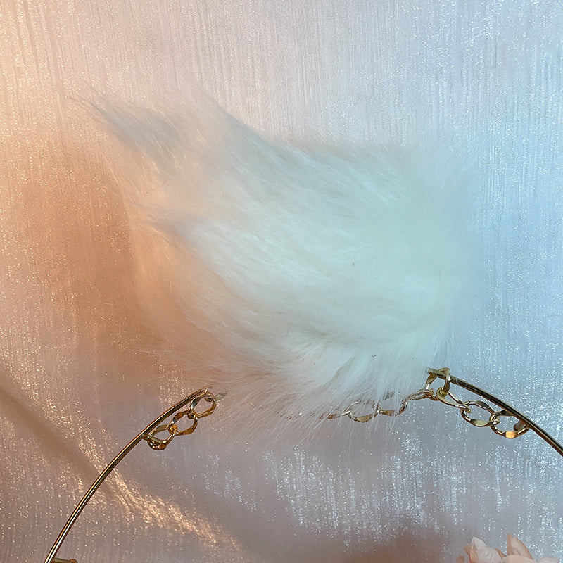 bunny rabbit ears and tail,Artificial Fur-Ears and Tail