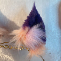 pink fox,Artificial Fur-Ears and Tail