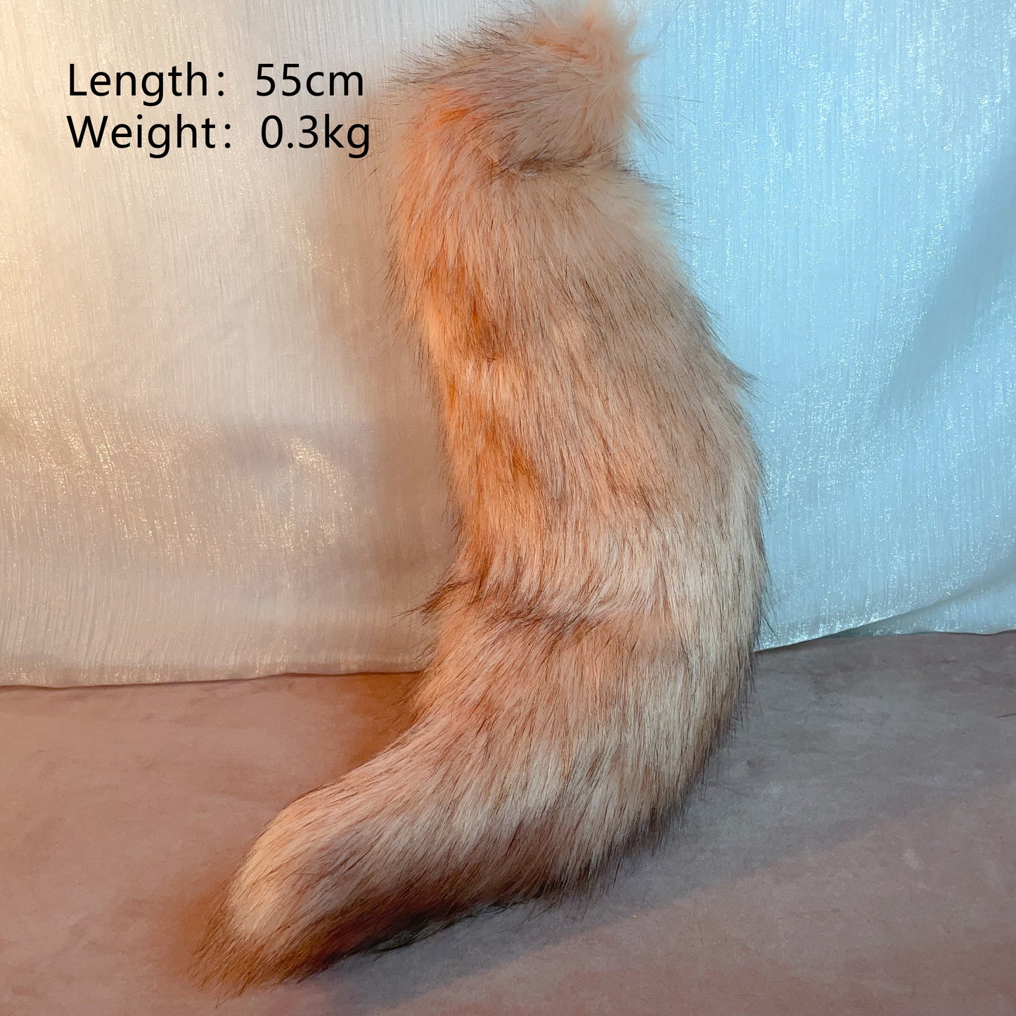 pink fox,Artificial Fur-Ears and Tail